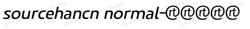 sourcehancn normal字体转换